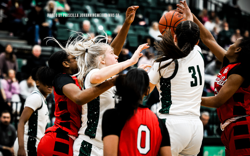 girls playing basketball